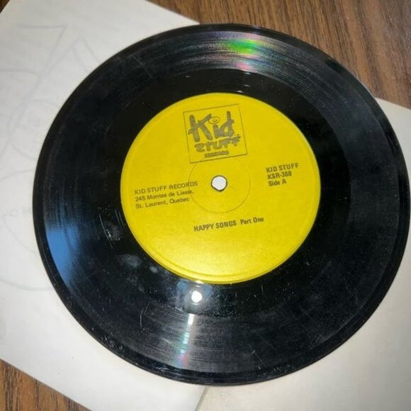 Sing-A-Long Song Book Happy Songs KSR 368 Vintage Kid Stuff Records Rare! - Picture 4 of 12